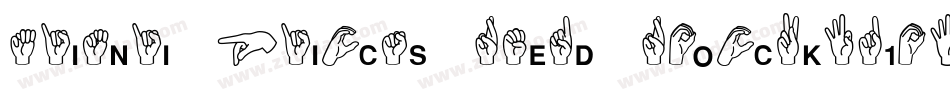Mini Pics Red Rock(1)字体转换